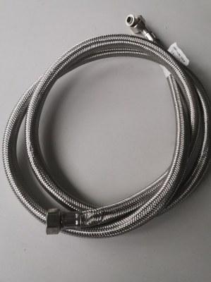 FLEXIBLE TRESSE INOX COUDE F1/2 F1/2 long 200mm