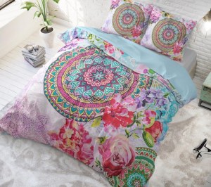 "Flower Bomb" Set 2/3 pcs Parure de Lit 100% Coton Housse de Couette+Taie d'Oreiller 14...