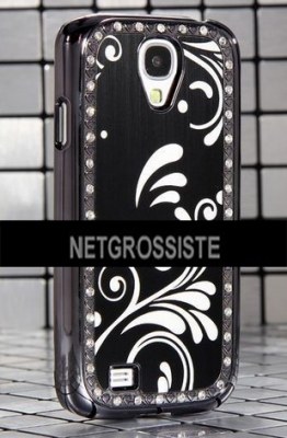 Lot Coques Aluminium Brossé Fleur Samsung S4