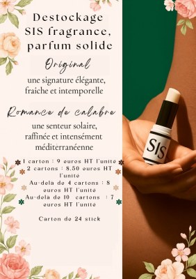 Stock de Parfum solide SIS Fragrance