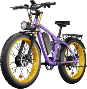 2000W Electric Ebike Dual Motor Adults Mountain Bicycle 26" Fat Tire MTB 35MPH