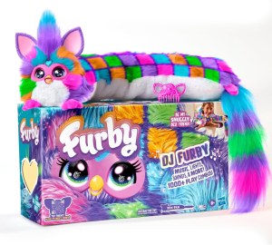 FURBYS DJ Interactive Toy, Neon Star, Snuggly Electronic Plush, Music, Lights, Motion...