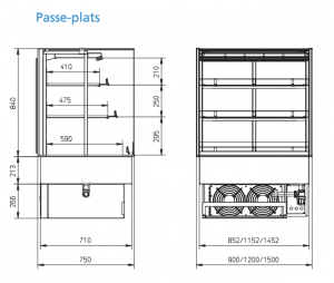 VITRINE PRÉSENTOIR RÉFRIGÉRANTE PROFESSIONNELLE AVEC TECHNOLOGIE DE CONSERVATION...