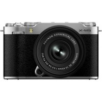 FUJIFILM X-M5 Mirrorless Camera with XC 15-45mm f-3.5-5.6 Lens (Silver)