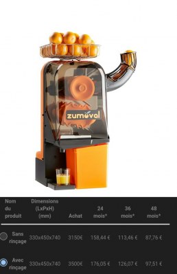 MACHINE À JUS D'ORANGE PRESSE-AGRUMES LE PRESSE