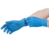 Gant nitrile bleu sans poudre EN374, EN455