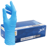Gant nitrile bleu non poudré