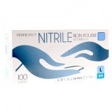 Gant nitrile bleu sans poudre EN374, EN455