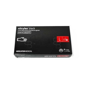 GANT JETABLE NITRILE NON POUDRÉ NOIR T.M / T.L / T.XL