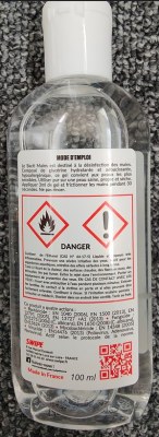 Gel désinfectant hydro-alcoolique