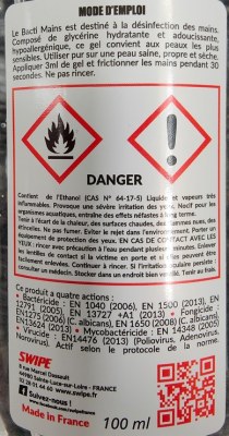 Gel désinfectant hydro-alcoolique