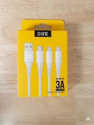 Câbles X0 3-en-1 – 1 558 unités – 1 m – Noir