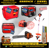 GENERATEURS DIESEL , ESSENCE : batterie /manuel / DEROUSSAILLEUSE / TRONCONNEUSE