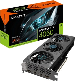 GIGABYTE Tarjeta gráfica GeForce RTX 4060 Eagle OC 8G, 3 ventiladores WINDFORCE, 8 GB...