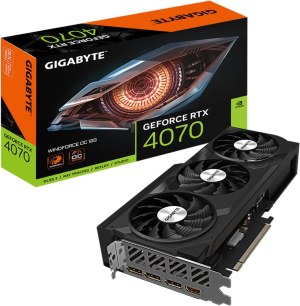 GIGABYTE Tarjeta gráfica GeForce RTX 4070 WINDFORCE OC 12G, 3 ventiladores WINDFORCE,...