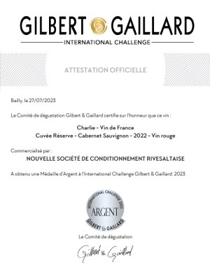 Palette de 630 bouteille de vin de France Cabernet Sauvignon 22 Médaille