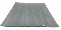 Assiette transparente motif Bambou T.25cm