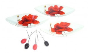 3 Coupelles avec 6 piques