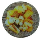 Plateau tournant motif fromage