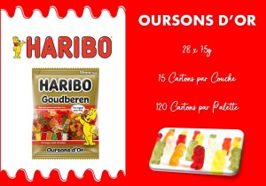 Haribo Sachets 75g - Oursons D'or