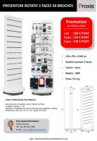 Meuble display présentoir de sol à fentes grand format