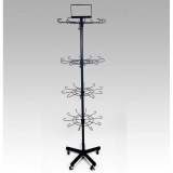 Grand présentoir en métal noir à 4 étages - 0061