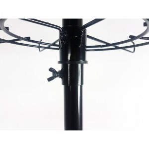 Grand présentoir en métal noir à 4 étages - 0061