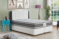 Lit Coffre LUNA Sommier Relevable 140x190 ou 160x200