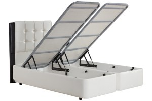 Lit Coffre LUNA Sommier Relevable 140x190 ou 160x200