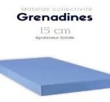 Matelas "THIRIEZ" déhoussables 160 X 200 X 15 cm de hauteur (modèle Grenadine)