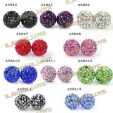 Lot de 20 paires de boucles d'oreilles shamballas