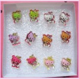 Lot de 60 paires de boucles d'oreilles hello kitty