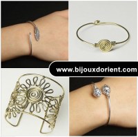 Fournisseur en bracelets métal argentés et laiton