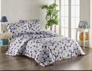 Fabricant de linge de maison Parure Housse de couette + 2 taies d'oreiller