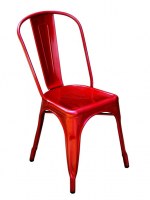 Importateur grossite chaise metal rouge