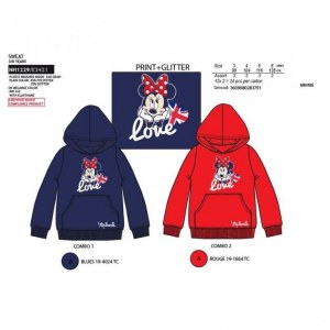 GROSSISTE LICENCE SWEAT MINNIE 3/8 ANS