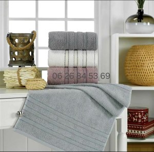 LOT SERVIETTES 100 % COTON