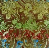 Tissu de brocart au broderie fine - Vente tissus en gros ou moyen quantité (G138)