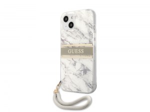 Grossiste Licence Marque Coque Marble Strap avec lanière nylon pour iPhone 13 - Grise