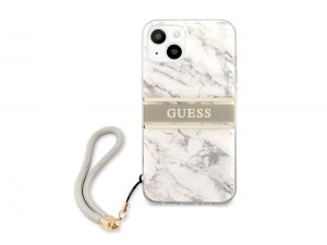 Grossiste Licence Marque Coque Marble Strap avec lanière nylon pour iPhone 13 - Grise