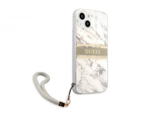 Grossiste Licence Marque Coque Marble Strap avec lanière nylon pour iPhone 13 - Grise