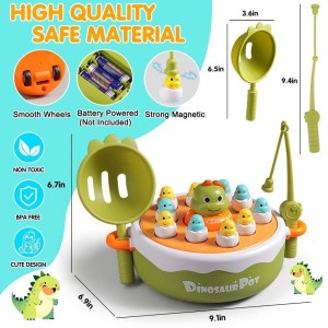 Lot de jeux interactifs Dinosaur Pot – Attrape-dinosaures – 3 ans et plus