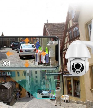 CAMÉRA EXTÉRIEURE ROTATIVE IP FULL HD ZOOM x4 WIFI SQS-R