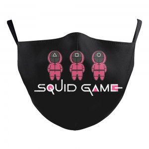 Lot masques tissu lavable réutilisable Squid Game