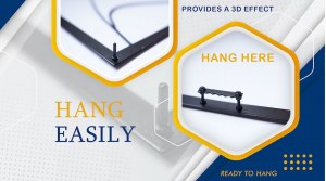 Tableau métallique décoratif découper au plasma et peint en électrostatique