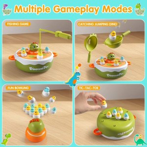 Lot de jeux interactifs Dinosaur Pot – Attrape-dinosaures – 3 ans et plus