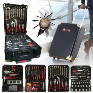 Caisse - Valise - Malette à outils 256 pièces chrome vanadium