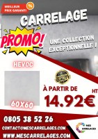 Carrelage 60x60 et 60x120 - Mat et Brillant - Hevoc