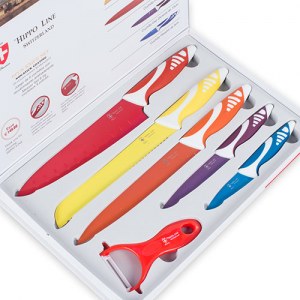 Couteaux Revêtement Céramique Swiss Q (6 Pièces)