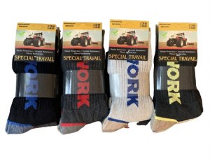 CHAUSSETTES DE TRAVAIL WORK PAR LOT DE 12 PAIRES